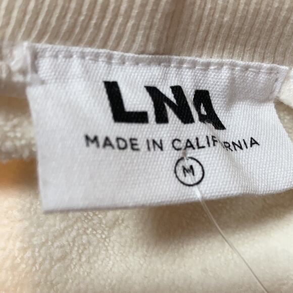 NWT LNA Clothing French Terry Ruched Skirt Sz M - Picture 6 of 8